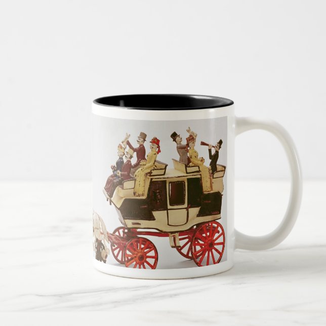 Toy stagecoach Two-Tone coffee mug (Right)