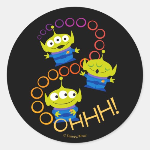 Toy Story 4  Aliens Ooooh Classic Round Sticker