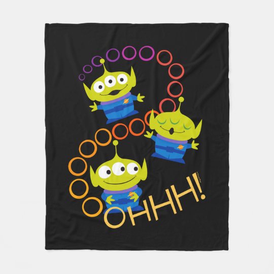 toy story alien fleece throw