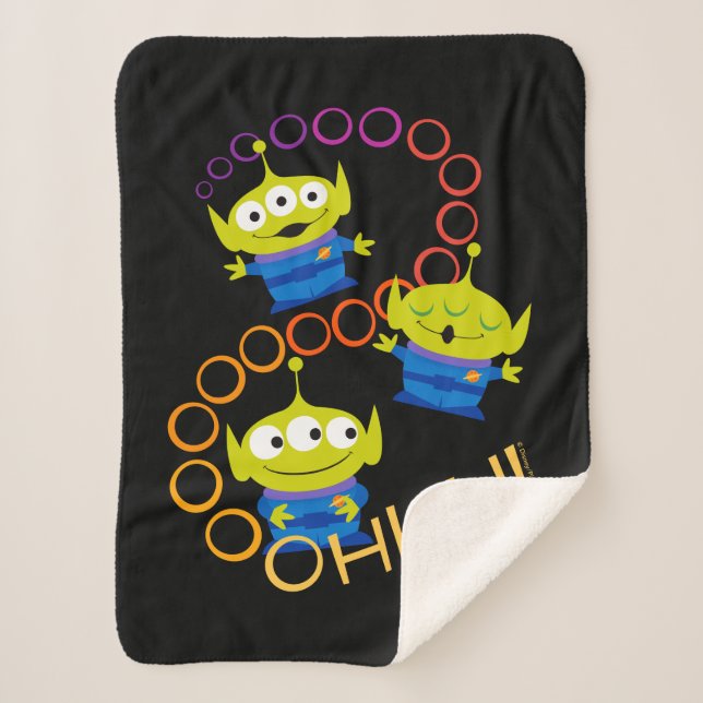 Toy Story 4 | Aliens "Ooooh" Sherpa Blanket (Front)