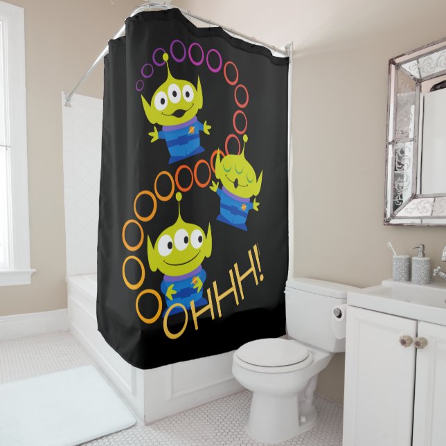 Toy Story 4 | Aliens "Ooooh" Shower Curtain (In Situ)