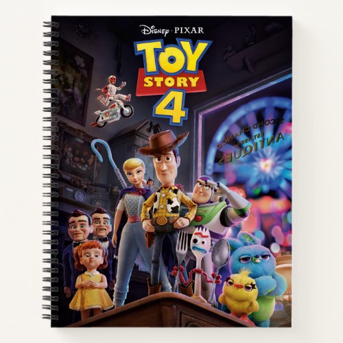 Toy Story 4  Antiques Shop Theatrical Poster Notebook
