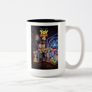 Toy Story 4   Antiques Shop Theatrical Poster Two-Tone Coffee Mug