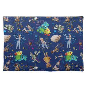 Toy Story 4 Blue Toys Toss Pattern Cloth Placemat