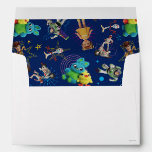 Toy Story 4   Blue Toys Toss Pattern Envelope