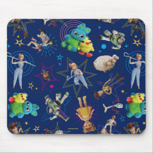Toy Story 4 Blue Toys Toss Pattern Mouse Pad