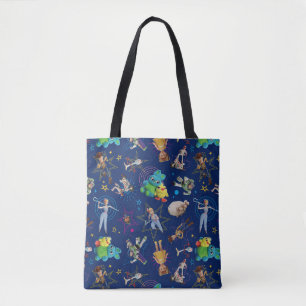 Toy Story 4   Blue Toys Toss Pattern Tote Bag