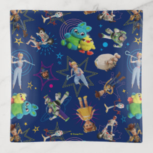 Toy Story 4 Blue Toys Toss Pattern Trinket Tray
