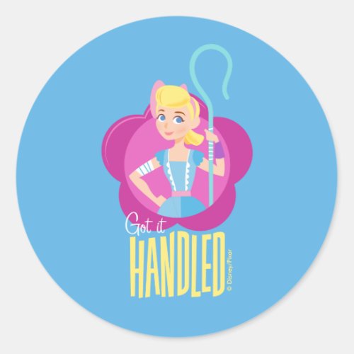 Toy Story 4  Bo Peep Got It Handled Classic Round Sticker