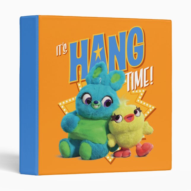 Toy Story 4 | Bunny & Ducky "It's Hang Time" 3 Ring Binder (Front/Spine)