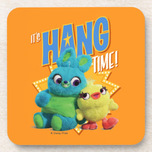 Toy Story 4 Bunny & Ducky "It's Hang Time" Beverage Coaster