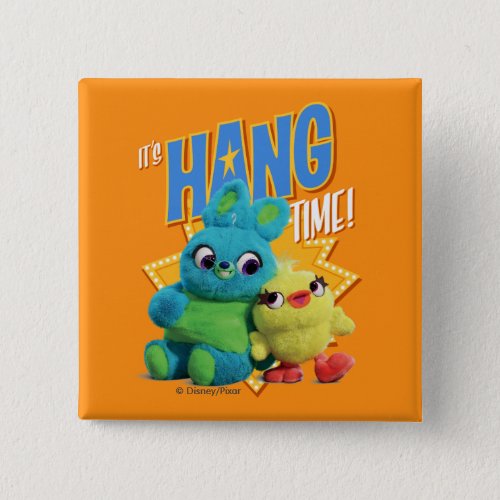 Toy Story 4  Bunny  Ducky Its Hang Time Button