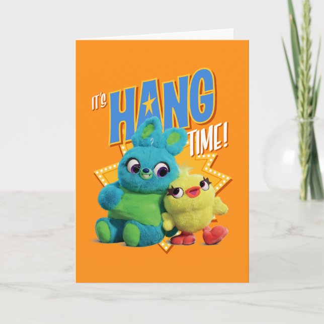 Toy Story 4 | Bunny & Ducky "It's Hang Time" Card (Front)