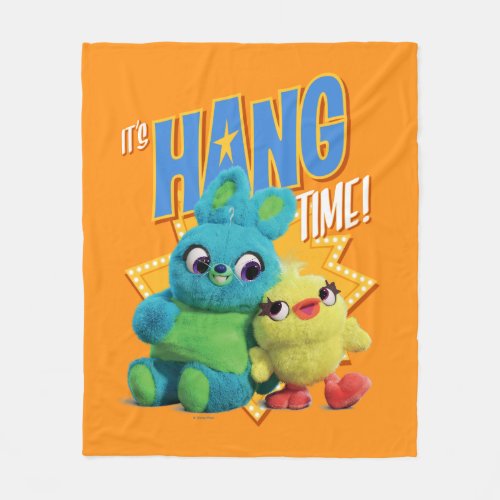 Toy Story 4  Bunny  Ducky Its Hang Time Fleece Blanket