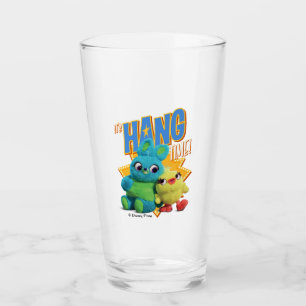 Toy Story 4 Bunny & Ducky "It's Hang Time" Glass
