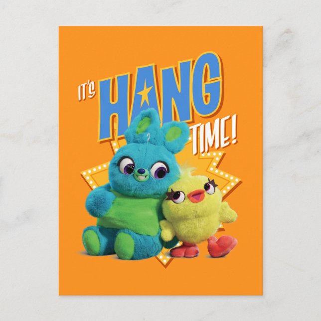 Toy Story 4 | Bunny & Ducky "It's Hang Time" Postcard (Front)