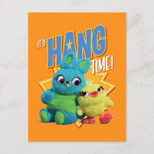 Toy Story 4 Bunny & Ducky "It's Hang Time" Postcard