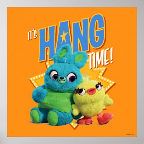 Toy Story 4  Bunny  Ducky Its Hang Time Poster