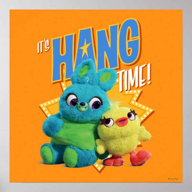 Toy Story 4 | Bunny & Ducky "It's Hang Time" Poster (Front)