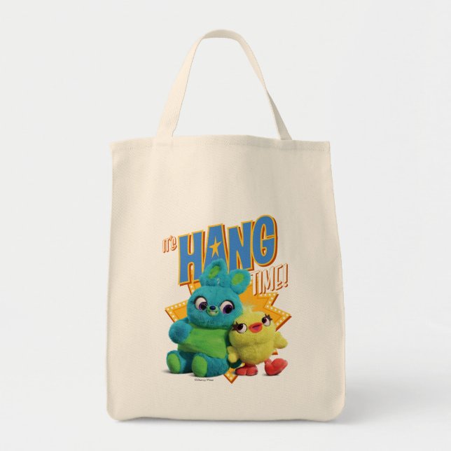 Toy Story 4 | Bunny & Ducky "It's Hang Time" Tote Bag (Front)