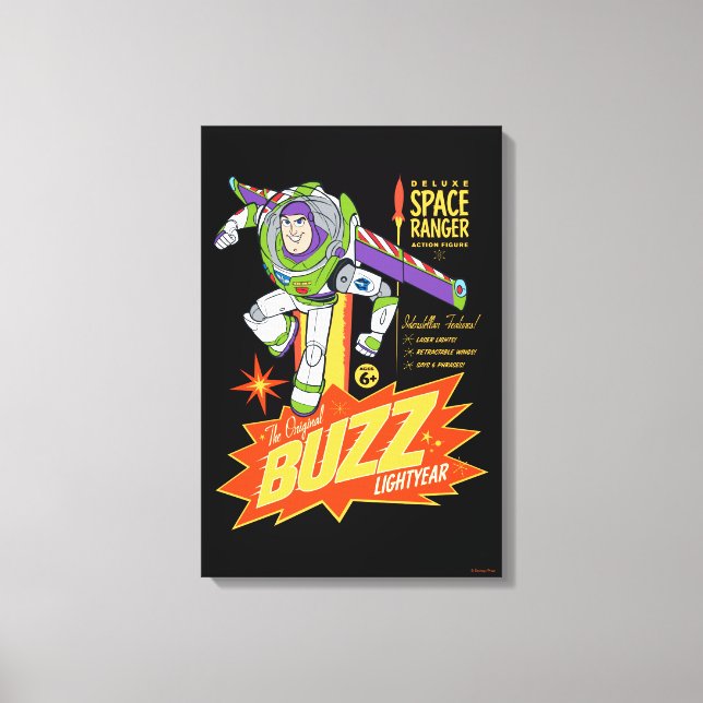 Toy Story 4 | Buzz Lightyear Action Figure Ad Canvas Print (Front)