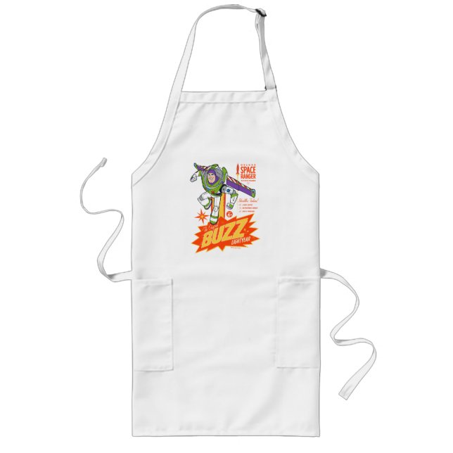 Toy Story 4 | Buzz Lightyear Action Figure Ad Long Apron (Front)