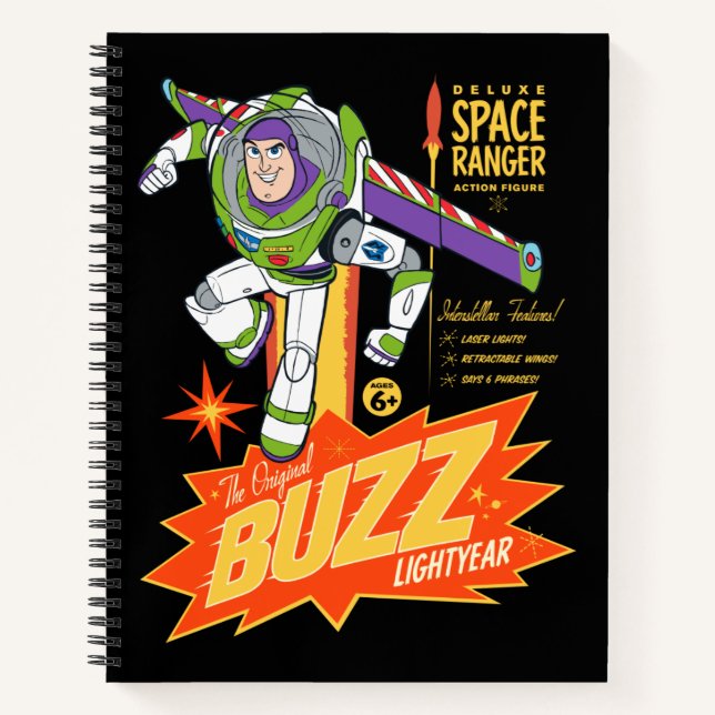 Toy Story 4 | Buzz Lightyear Action Figure Ad Notebook (Front)