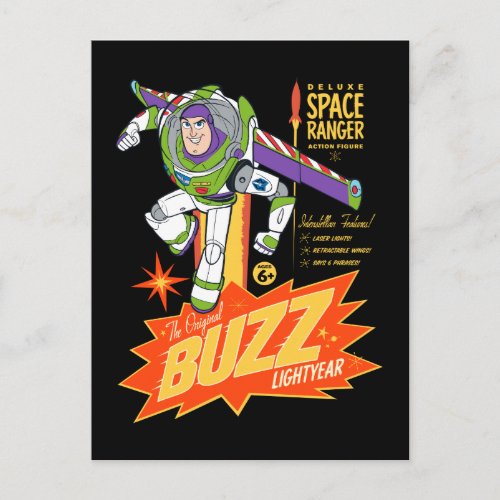 Toy Story 4  Buzz Lightyear Action Figure Ad Postcard