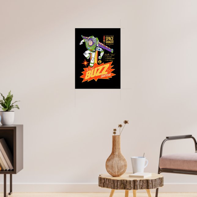 Toy Story 4 | Buzz Lightyear Action Figure Ad Poster | Zazzle