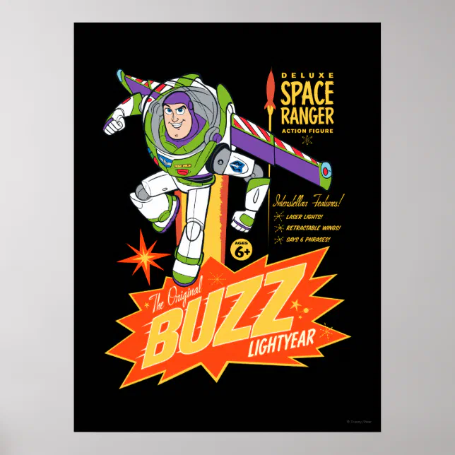 その他 PIXAR Toy Story Poster Figure Toy Story 4 | Buzz Lightyear Action Figure Ad Poster | Zazzle