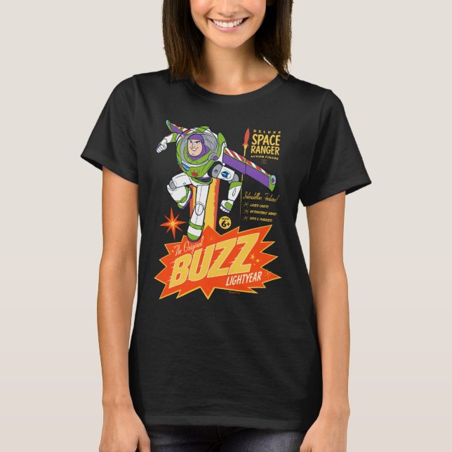 Toy Story 4 | Buzz Lightyear Action Figure Ad T-Shirt (Front)