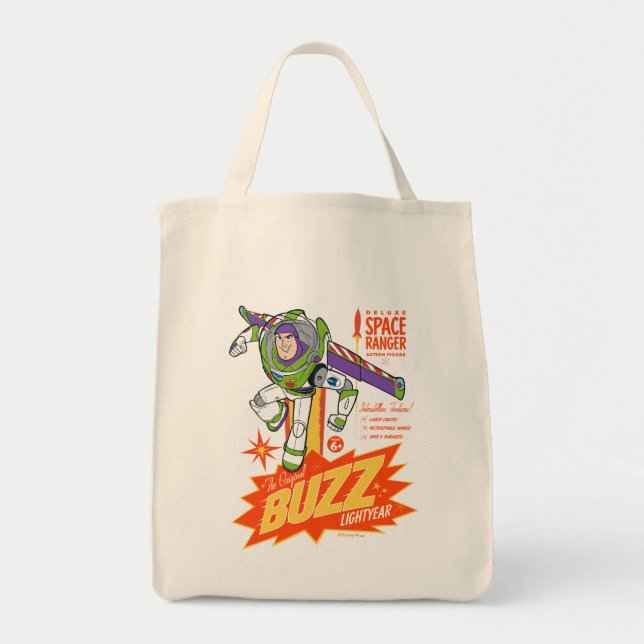 Toy Story 4 | Buzz Lightyear Action Figure Ad Tote Bag (Front)