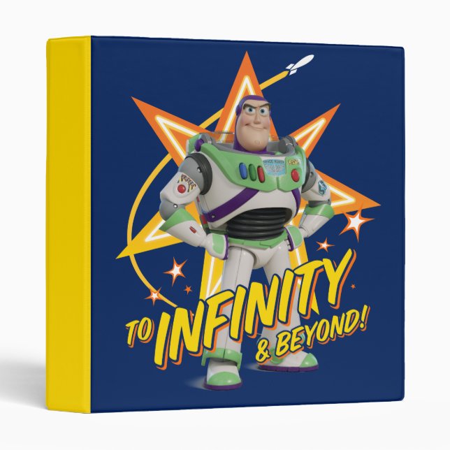 Toy Story 4 | Buzz "To Infinity & Beyond" Stars 3 Ring Binder (Front/Spine)