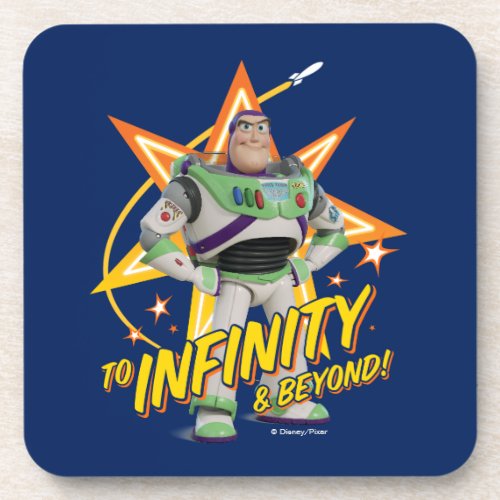 Toy Story 4  Buzz To Infinity  Beyond Stars Beverage Coaster