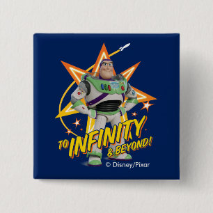 Toy Story 4   Buzz "To Infinity & Beyond" Stars Button