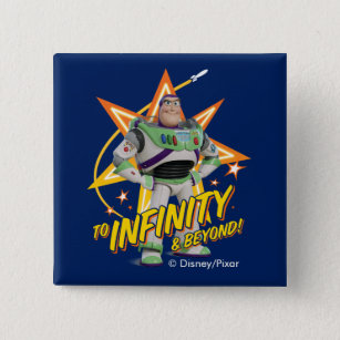 Toy Story 4   Buzz "To Infinity & Beyond" Stars Button
