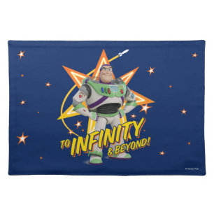 Toy Story 4 Buzz "To Infinity & Beyond" Stars Cloth Placemat