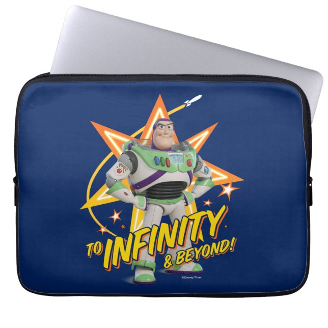 Toy Story 4 | Buzz "To Infinity & Beyond" Stars Laptop Sleeve (Front)
