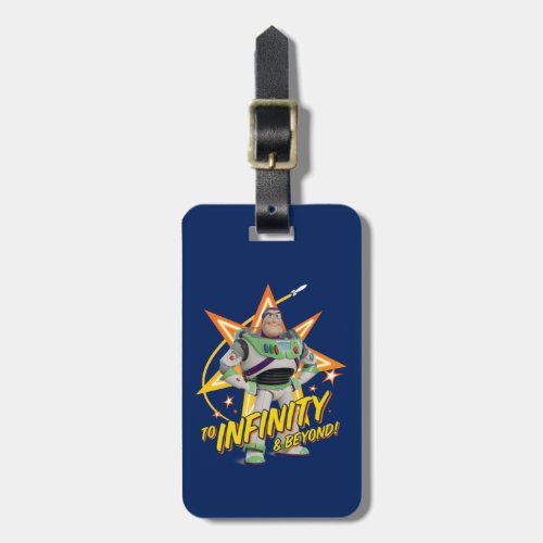 Toy Story 4  Buzz To Infinity  Beyond Stars Luggage Tag