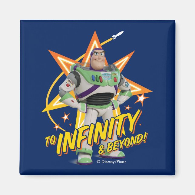 Toy Story 4 | Buzz "To Infinity & Beyond" Stars Magnet (Front)