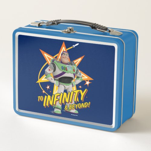 Toy Story 4  Buzz To Infinity  Beyond Stars Metal Lunch Box