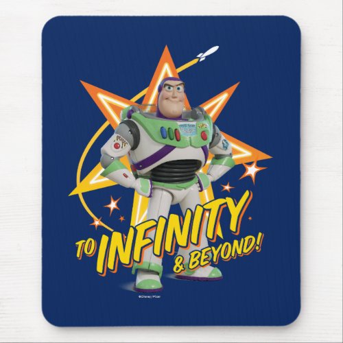 Toy Story 4  Buzz To Infinity  Beyond Stars Mouse Pad