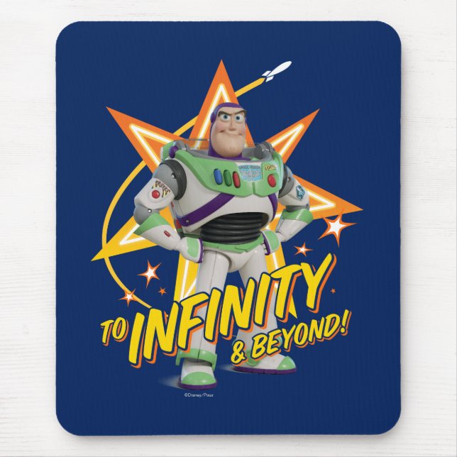 Toy Story 4 | Buzz "To Infinity & Beyond" Stars Mouse Pad (Front)