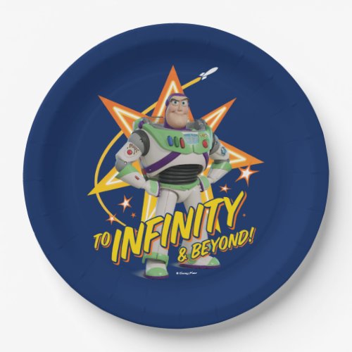 Toy Story 4  Buzz To Infinity  Beyond Stars Paper Plates