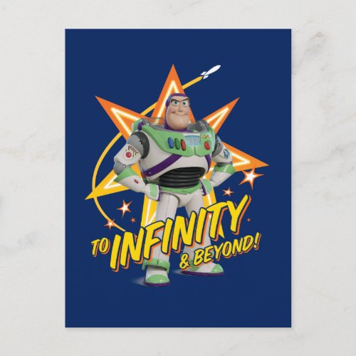 Toy Story 4  Buzz To Infinity  Beyond Stars Postcard