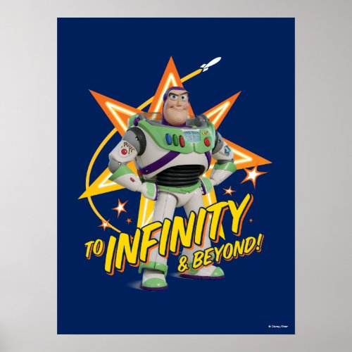 Toy Story 4  Buzz To Infinity  Beyond Stars Poster