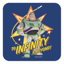 Toy Story 4 | Buzz "To Infinity & Beyond" Stars Square Sticker