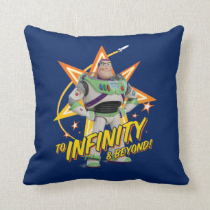 Toy Story 4   Buzz "To Infinity & Beyond" Stars Throw Pillow