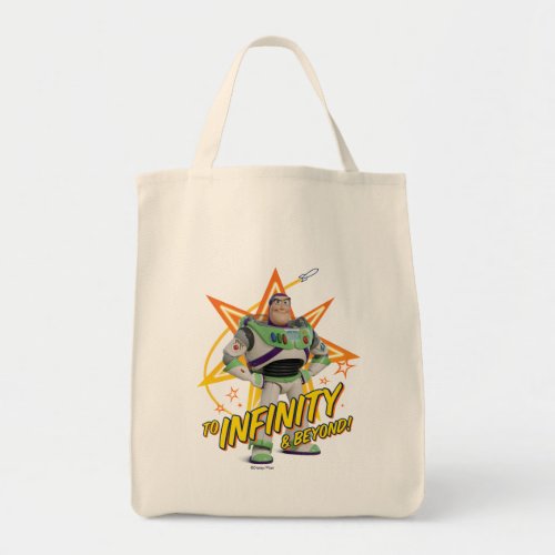 Toy Story 4  Buzz To Infinity  Beyond Stars Tote Bag