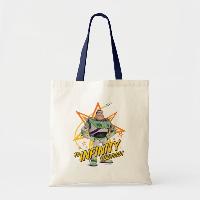 Toy Story 4 | Buzz "To Infinity & Beyond" Stars Tote Bag (Front)
